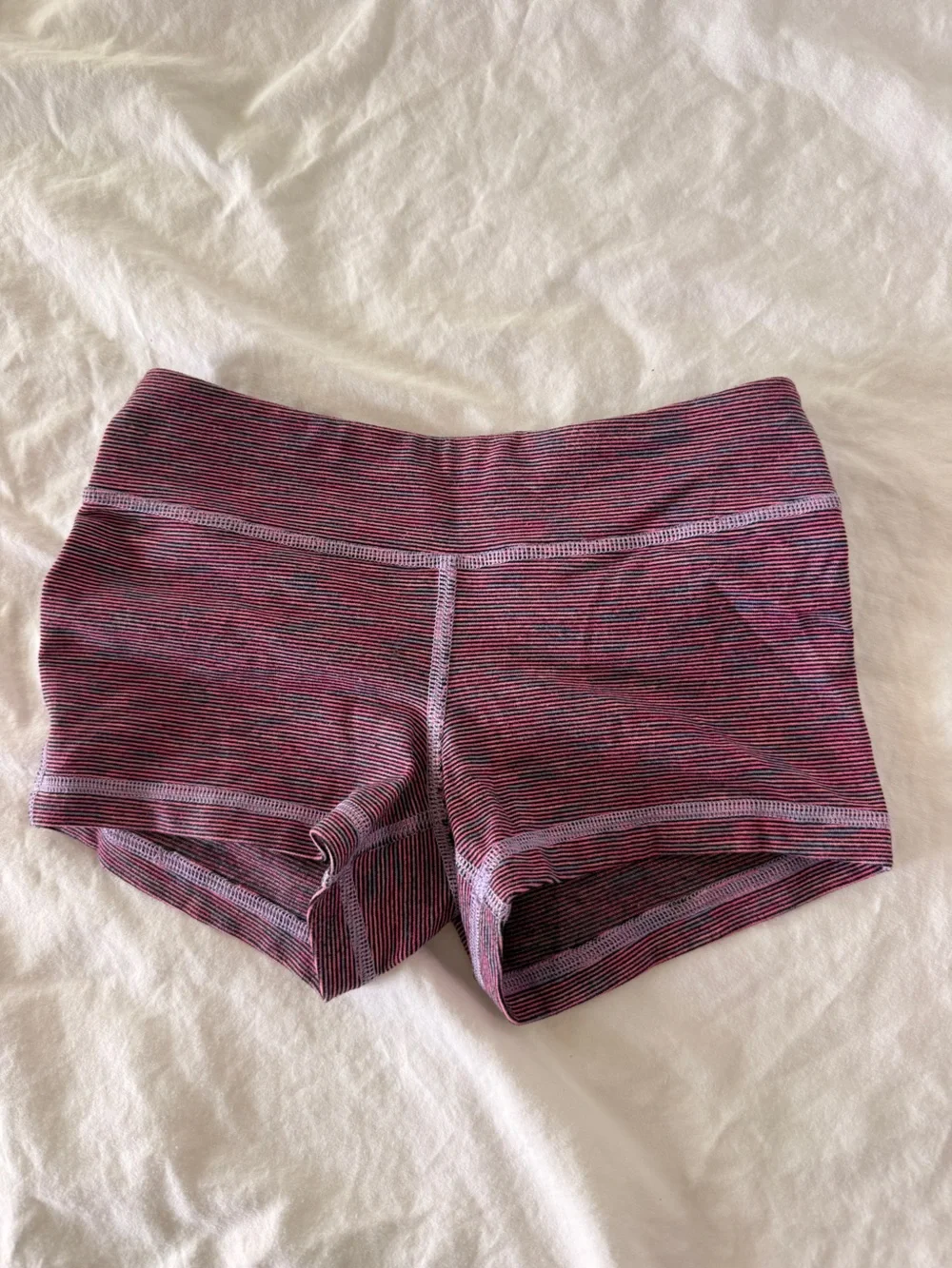 Ivivva Athletic Girls Shorts Disney Purple Striped